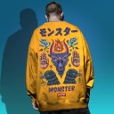 Herresweatshirt med print F133 3