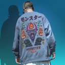 Herresweatshirt med print F133 5
