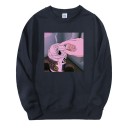 Herresweatshirt med print F46 6