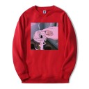 Herresweatshirt med print F46 4
