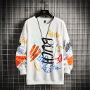 Herresweatshirt med print 3