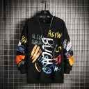 Herresweatshirt med print 2