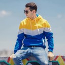 Herresweatshirt med striber 2