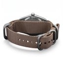 Herreure med arabiske tal Nylonrem Vandtæt 100 m Urkasse 36 mm Sandblæst rustfrit stål 316L Til hverdag og svømning 6