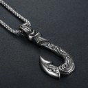 Herrhalsband med fiskkrok 2