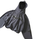 Herrhoodie med tryck Enfärgad hoodie i bomull och polyester i olika färger Stilig hoodie för moderna män 4