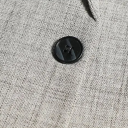 Herrjacka i polyester och bomull Elegant jacka för män med fickor och bröstficka Enfärgad stilren jacka med knapp 4