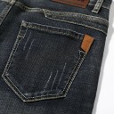 Herrjeansshorts med fickor Slimmade, raka sommarjeans för både stad och fritid Bekväma och snygga jeansshorts för män 3