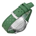 Herrklocka Chronograf med tachymeter Luminiscensindexer BGW9 Vattentålig 100 m Kapsel 38 mm Rostfritt stål 316L Gummirem FKM 4