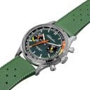 Herrklocka Chronograf med tachymeter Luminiscensindexer BGW9 Vattentålig 100 m Kapsel 38 mm Rostfritt stål 316L Gummirem FKM 9