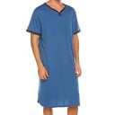 Herrpyjamas nattlinne kort ärm bekväm passform bomull polyester hemmabruk och sömn 5