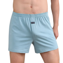 Herrpyjamas shorts enfärgad elastisk midja bomull bekväm hemmabruk sömn och vila 7