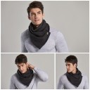 Herrscarf med knapp 5