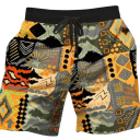 Herrshorts Badbyxor Färgglad design Med mönster Snörning i midjan Snabbtorkande polyester Lätt material Sommar strand pool 2