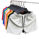 Herrshorts Badbyxor Med Snörning Enfärgade Polyester Snabbtorkande Sommarbadbyxor För Strand, Pool Och Semester 6