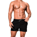 Herrshorts i en färg Med snörning Med fickor Nylon Spandex Snabbtorkande Sommarkortbyxor för vatten 3