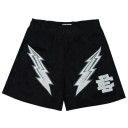 Herrshorts i mesh med lösvikt, sommarshorts med resår i midjan och blixtmönster 1