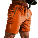 Herrsportshorts för löpning och fitness Snabbtorkande, andningsbara shorts med dragsko Bekväma sommarträningsshorts 7