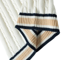 Herrstickad väst utan ärmar med V-ringning Färgad kant randig Elegant stickad väst Polyester och Bomull Olika färger 6