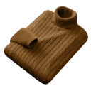 Herrtröja med rullkrage Enfärgad Elegant vintertröja för män Stilfull stickad rullkrage Polyester material Flera färger 10