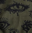 Herrtröja med rundad hals Enfärgad stickad tröja med abstrakt ögonmönster Lång ärm Stilig höst- och vintertröja Polyester 2