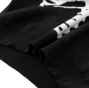 Herrtröja med skelettmotiv Lång ärm Enfärgad stickad tröja med O-hals Stilig mode för höst och vinter Polyester Flera färger 5