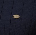 Herrtröja med zip-up polokrage Lång ärm Enfärgad stickad tröja Elegant vintermode Bomull Lycra Bekväm tröja Flera färger 11