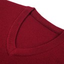Herrtröjväst utan ärmar Bomull och ull enfärgad väst med V-ringning Elegant modern herrväst flera färger 9
