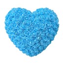 Herz aus künstlichen Rosen 18 cm Handgemachte Blumendekoration Romantisches Geschenk Valentinstag Jahrestag Luxuriöse Blumendekoration Elegante Innendekoration 4