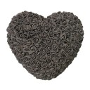 Herz aus künstlichen Rosen 18 cm Handgemachte Blumendekoration Romantisches Geschenk Valentinstag Jahrestag Luxuriöse Blumendekoration Elegante Innendekoration 10