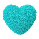 Herz aus künstlichen Rosen 18 cm Handgemachte Blumendekoration Romantisches Geschenk Valentinstag Jahrestag Luxuriöse Blumendekoration Elegante Innendekoration 6