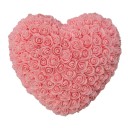 Herz aus künstlichen Rosen 18 cm Handgemachte Blumendekoration Romantisches Geschenk Valentinstag Jahrestag Luxuriöse Blumendekoration Elegante Innendekoration 9
