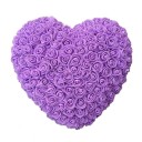 Herz aus künstlichen Rosen 18 cm Handgemachte Blumendekoration Romantisches Geschenk Valentinstag Jahrestag Luxuriöse Blumendekoration Elegante Innendekoration 7