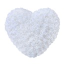 Herz aus künstlichen Rosen 18 cm Handgemachte Blumendekoration Romantisches Geschenk Valentinstag Jahrestag Luxuriöse Blumendekoration Elegante Innendekoration 2
