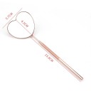 Herzförmiger Wimpernverlängerungsspiegel 13,8 x 4,5 x 5,7 cm aus Edelstahl Kosmetikspiegel für Make-up und Wimpernkontrolle Professionelles Werkzeug 2