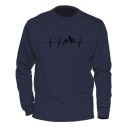 Herzschlag Herren-Sweatshirt 8