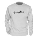 Herzschlag Herren-Sweatshirt 12