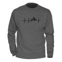 Herzschlag Herren-Sweatshirt 10