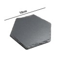 Hexagonal Coaster 10 cm Mug and Glass Mat Non-slip Protective Table Mat Made of Slate 2
