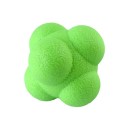 Hexagonal hoppebold med uregelmæssig afsmitning 5,5 cm gummi antistressbold til leg og sjov 1