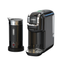 HiBREW H2B 5-i-1 flerkapsel kaffemaskine 20Bar med mælkeskummer til både varm og kold kaffe kompatibel med DG, Nespresso kapsler, ESE Pod 1