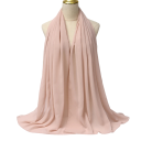 Hidjab en chiffon musulman 175x70 cm écharpe légère fluide pour un usage quotidien, vêtement de prière et superposition de tenues 13