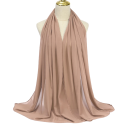 Hidjab en chiffon musulman 175x70 cm écharpe légère fluide pour un usage quotidien, vêtement de prière et superposition de tenues 6