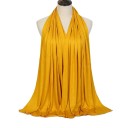 Hidjab en jersey 170x60 cm écharpe légère et extensible pour couvrir les cheveux et le cou, adaptée à un usage quotidien et à la prière 2
