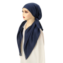 Hidjab féminin avec longues pointes 75x25 cm écharpe légère en polyester pour couvrir les cheveux adaptée à un usage quotidien 2