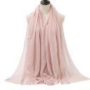 Hidjab femme avec une texture froissée délicate 180x90 cm en coton polyester pour un usage quotidien et le superposition 1