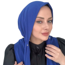 Hidjab instantané pour femmes musulmanes 15 x 135 cm Couverture complète de la tête Turban islamique Foulard simple toute l'année Coupe 4