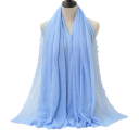 Hidjab pour femmes avec une texture froissée délicate 180x90 cm en coton polyester pour un usage quotidien et le superposition 27
