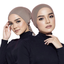 Hidjabe interno muçulmano Turbante feminino lenço islâmico macio Cobertura de cabeça informal para todo o ano Base confortável 7