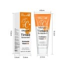 Hidratáló tónusos napvédő krém SPF 40 C-vitaminnal és niacinamiddal 40 ml Könnyű textúra Univerzális árnyalat UV-sugárzás ellen az arcon 2